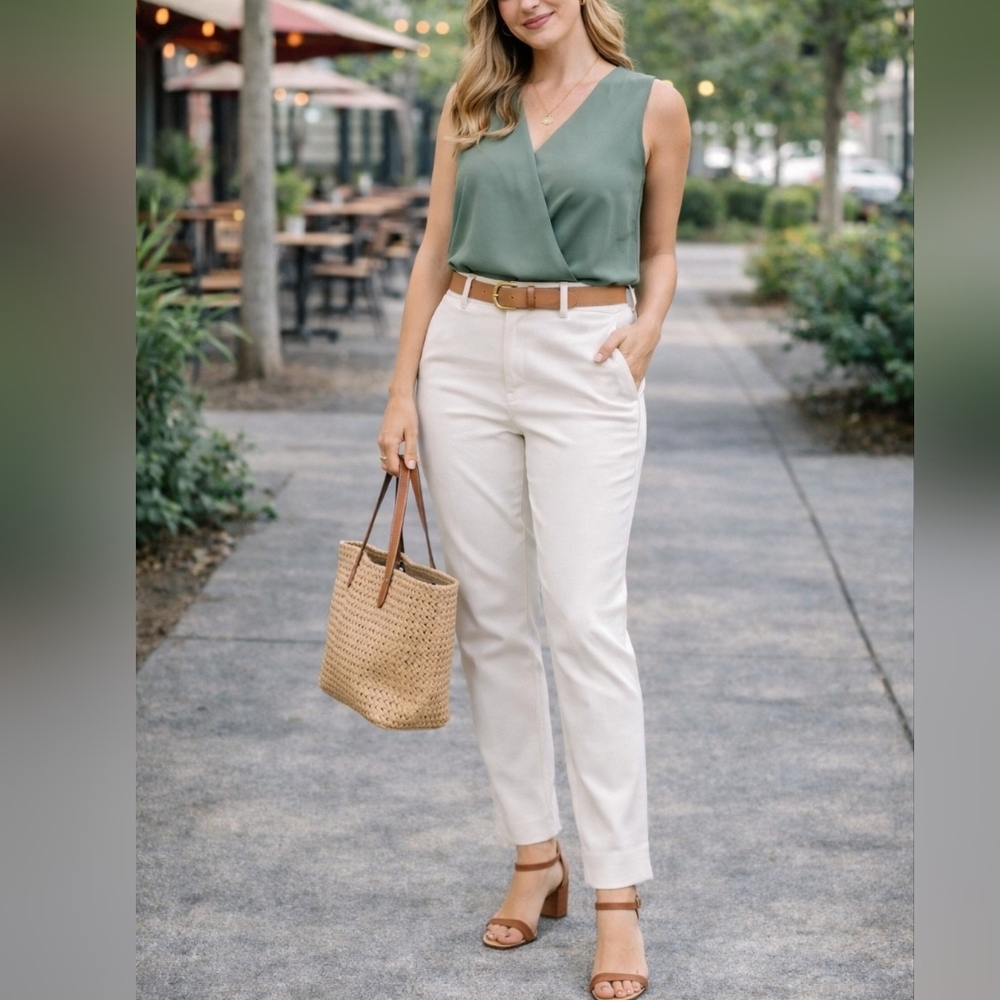 Apt. 9 Cream Essentials Pants